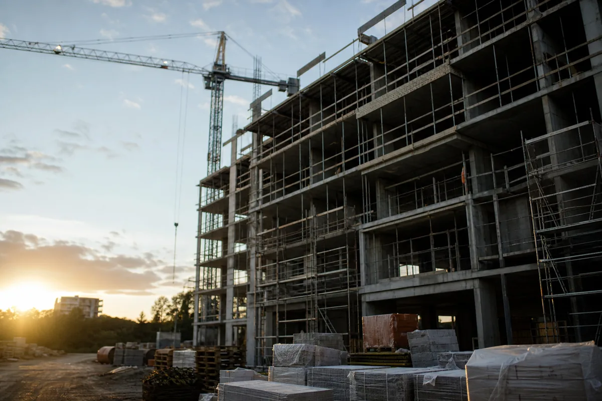Residential development under construction